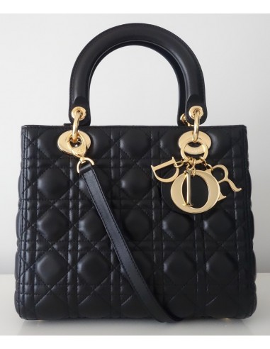 SAC LADY DIOR NOIR MEDIUM