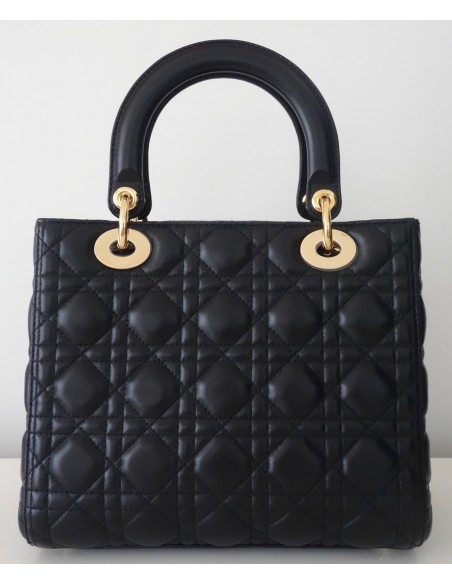 SAC LADY DIOR NOIR MEDIUM