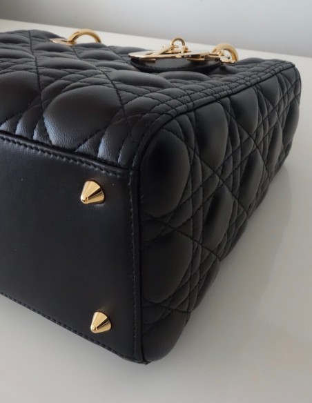 SAC LADY DIOR NOIR MEDIUM