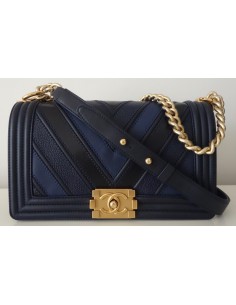 SAC CHANEL BOY CUIR ET GALUCHAT 2017 2