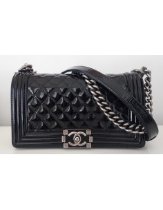 SAC CHANEL BOY VERNI NOIR
