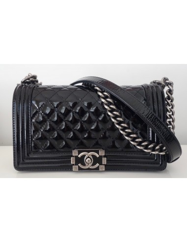 SAC CHANEL BOY VERNI NOIR