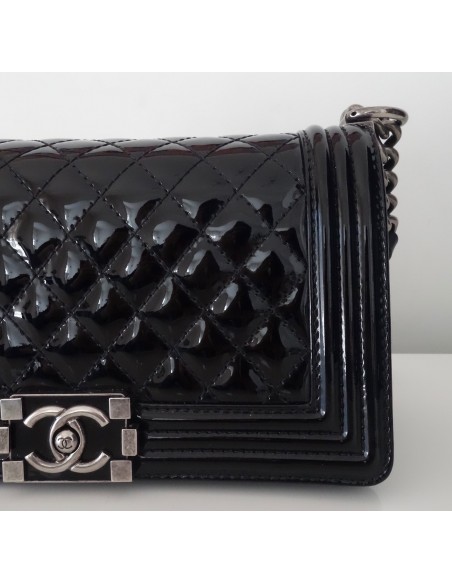 SAC CHANEL BOY VERNI NOIR