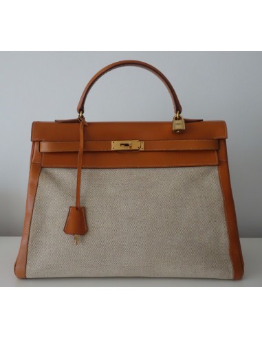 SAC HERMES KELLY BI-MATIERE