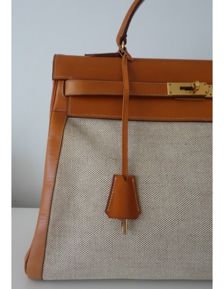 SAC HERMES KELLY BI-MATIERE