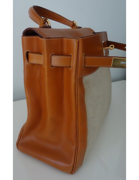 SAC HERMES KELLY BI-MATIERE