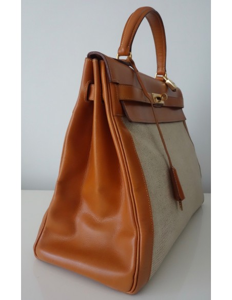 SAC HERMES KELLY BI-MATIERE