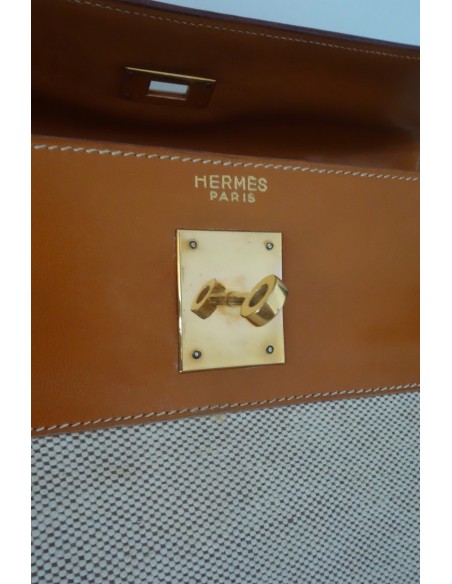 SAC HERMES KELLY BI-MATIERE