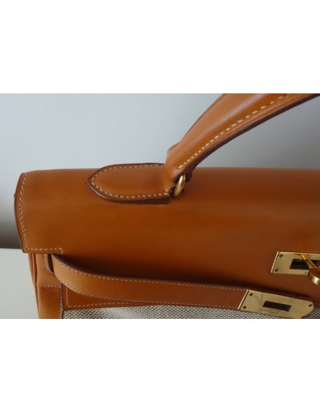 SAC HERMES KELLY BI-MATIERE