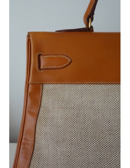 SAC HERMES KELLY BI-MATIERE