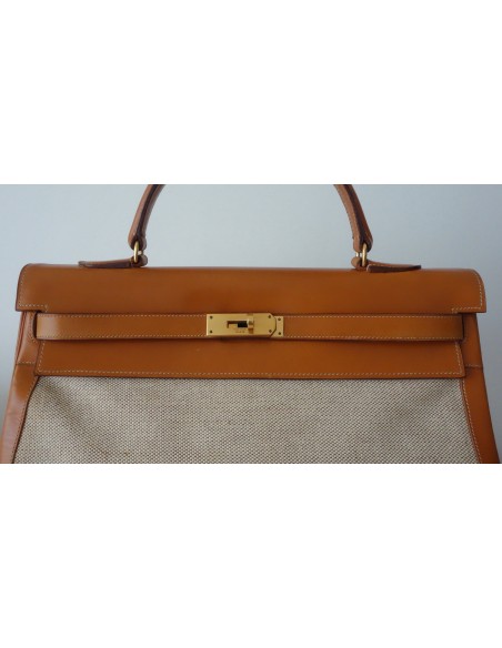 SAC HERMES KELLY BI-MATIERE