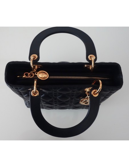 SAC LADY DIOR MEDIUM NOIR