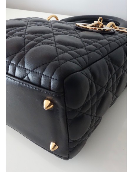 SAC LADY DIOR MEDIUM NOIR