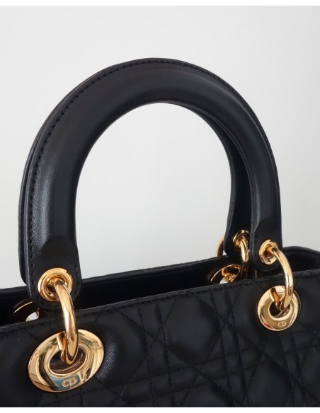 SAC LADY DIOR MEDIUM NOIR