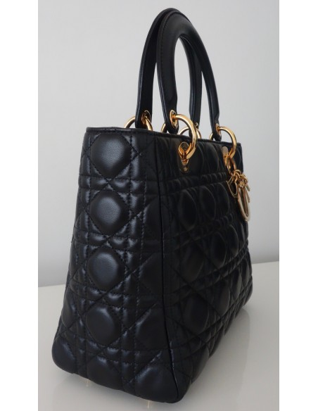 SAC LADY DIOR MEDIUM NOIR