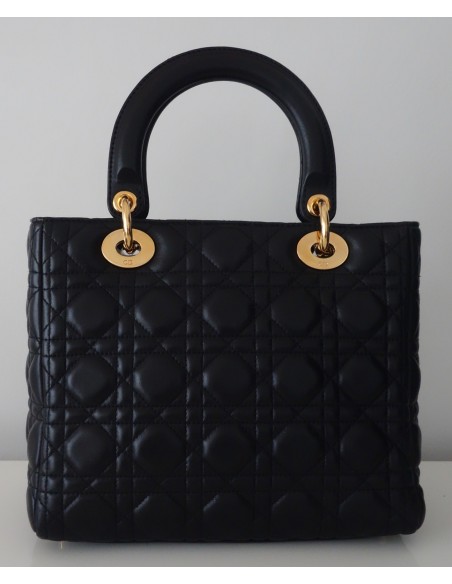 SAC LADY DIOR MEDIUM NOIR