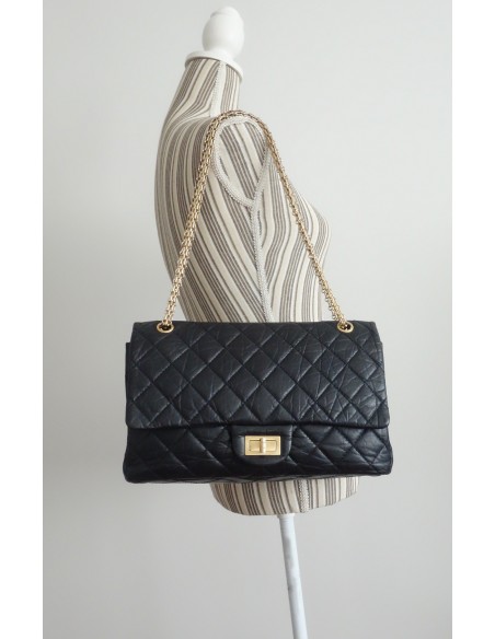 SAC CHANEL 2.55 NOIR JUMBO