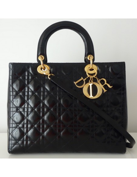 SAC LADY DIOR GRAND MODELE NOIR