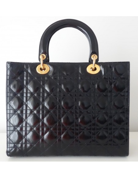 SAC LADY DIOR GRAND MODELE NOIR