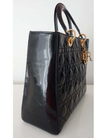 SAC LADY DIOR GRAND MODELE NOIR