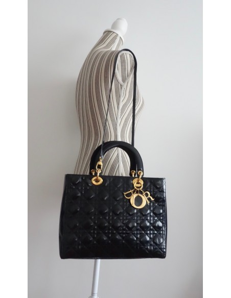 SAC LADY DIOR GRAND MODELE NOIR