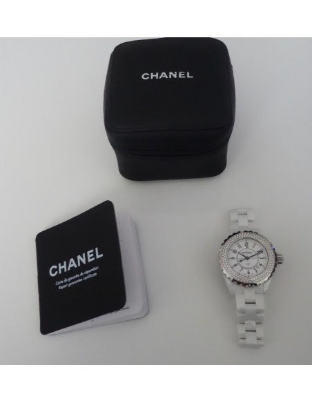 MONTRE CHANEL J12 FULL DIAMANTS