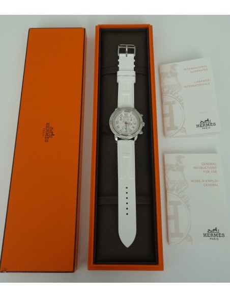 MONTRE HERMES CLIPPER CHRONO POUR DAME