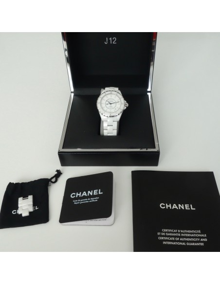 MONTRE CHANEL J12 AUTOMATIQUE INDEX DIAMANTS