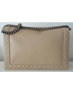 SAC CHANEL BOY TGM CUIR BEIGE 2