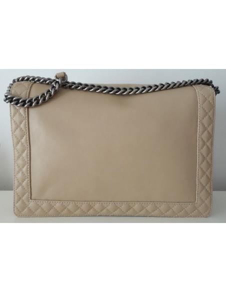 SAC CHANEL BOY TGM CUIR BEIGE