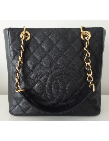 SAC CHANEL PETIT SHOPPING CUIR CAVIAR NOIR