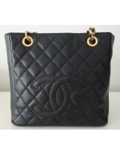 SAC CHANEL PETIT SHOPPING CUIR CAVIAR NOIR 2