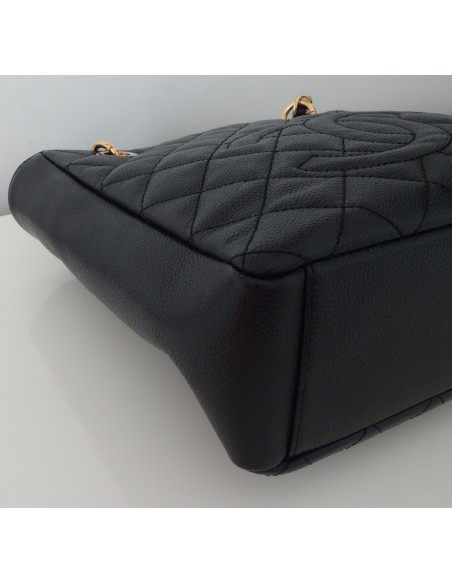 SAC CHANEL PETIT SHOPPING CUIR CAVIAR NOIR