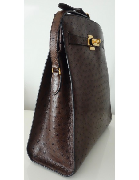 SAC HERMES KELLY SPORT AUTRUCHE