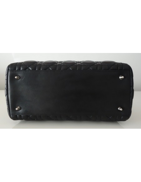 SAC LADY DIOR CUIR NOIR