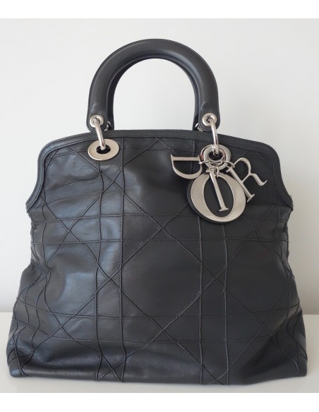 SAC DIOR GRANVILLE CUIR GRIS