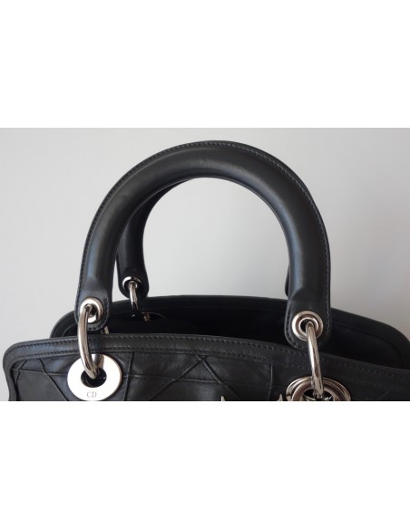 SAC DIOR GRANVILLE CUIR GRIS