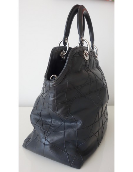 SAC DIOR GRANVILLE CUIR GRIS