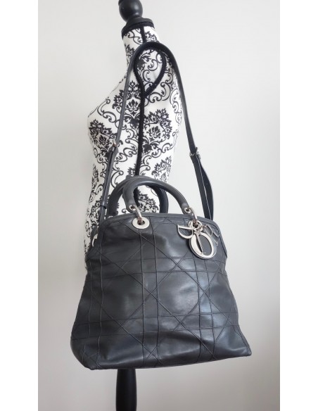 SAC DIOR GRANVILLE CUIR GRIS