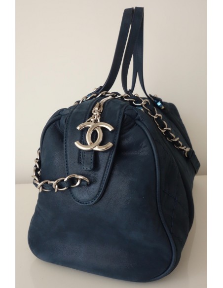 SAC CHANEL SHOPPING BLEU