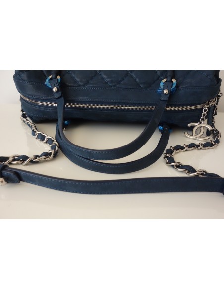 SAC CHANEL SHOPPING BLEU