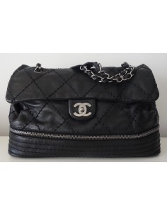 SAC CHANEL CUIR NOIR TGM