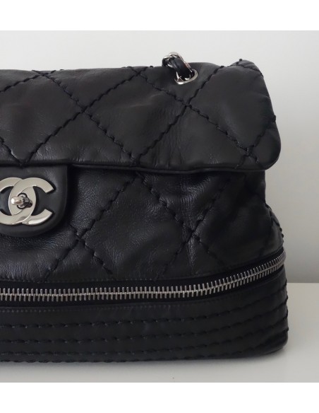 SAC CHANEL CUIR NOIR TGM