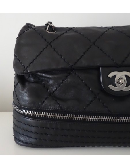 SAC CHANEL CUIR NOIR TGM