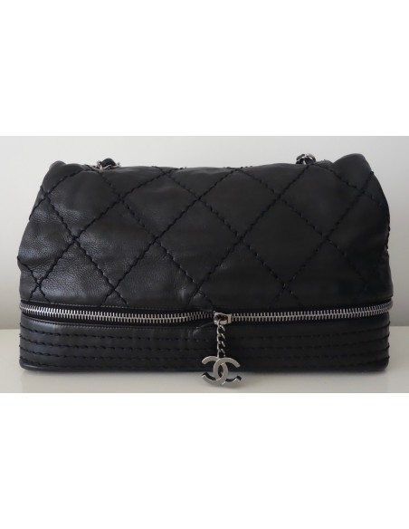 SAC CHANEL CUIR NOIR TGM