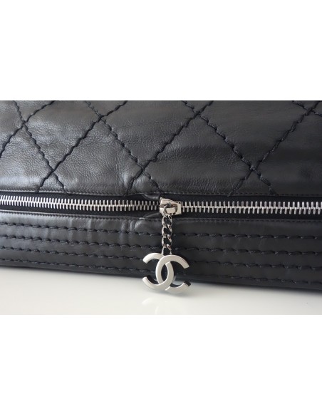 SAC CHANEL CUIR NOIR TGM