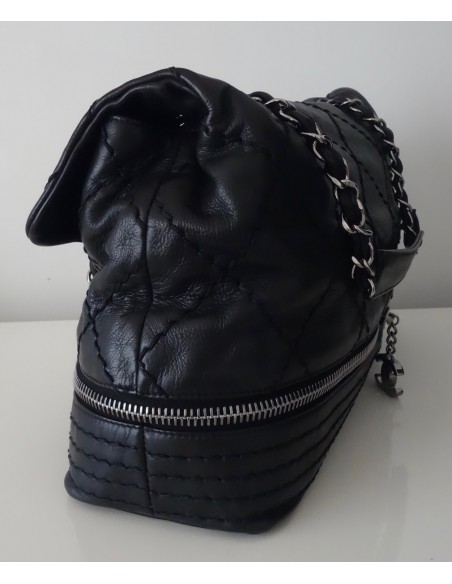 SAC CHANEL CUIR NOIR TGM