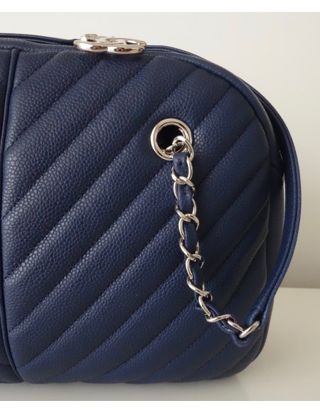 SAC CHANEL BOWLING CHEVRON