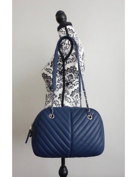 SAC CHANEL BOWLING CHEVRON