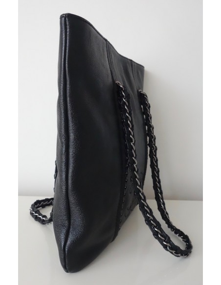 SAC CAHNEL SHOPPING NOIR